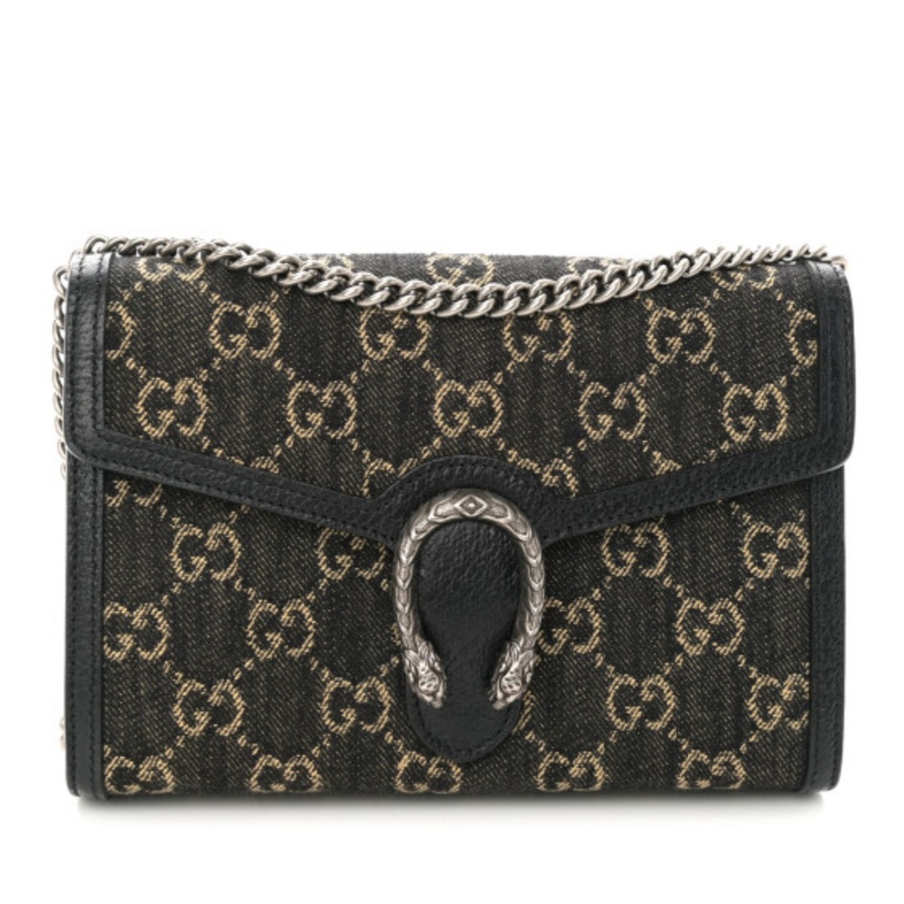 Gucci Dionysus Small Black Denim Bag